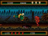 une photo d'Ã©cran de Splatterhouse 2 sur Sega Megadrive